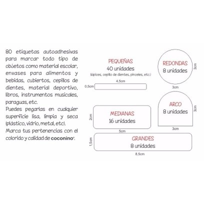  Kit Marca tus cosas