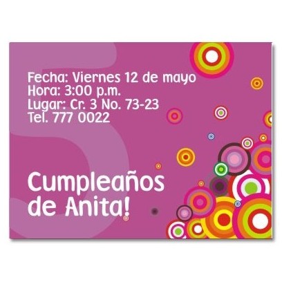 Invitaciones de cumpleaños