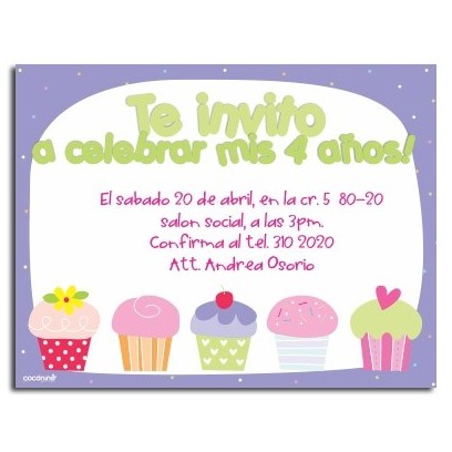 Invitaciones de cumpleaños