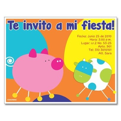 Invitaciones de cumpleaños