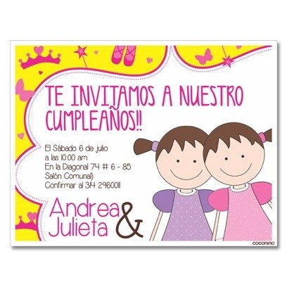 Invitaciones de cumpleaños