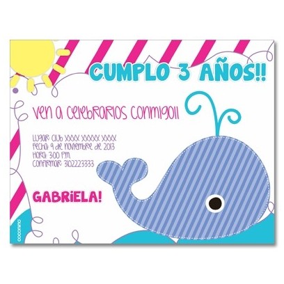 Invitaciones de cumpleaños