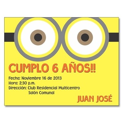 Invitaciones de cumpleaños