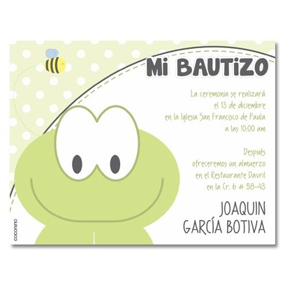 Invitaciones de Bautizo