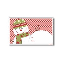 Tarjeta de navidad - Hombre de nieve