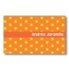 p0208 naranja - Tarjetas de presentación - Estrellas