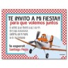 Invitaciones de cumpleaños - Aviones