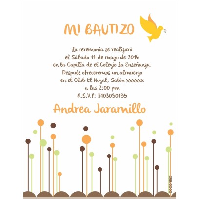 b0007 - Invitaciones - Bautizo