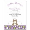 b0013 S Violeta - Invitaciones - Baby Shower Oso