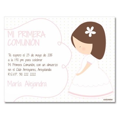 Invitaciones de primera comunion