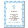 b0055 B Azul - Invitaciones - Bautizo