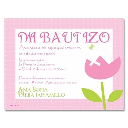 b0001 b - Invitaciones - Bautizo - foto