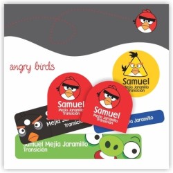 vc0019 - Kit Marca tus cosas - Angry Birds