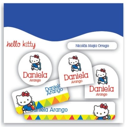 vc0047 - Kit Marca tus cosas - Hello Kitty