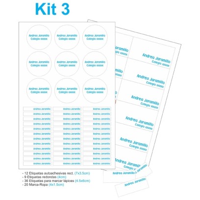 KE0220 - Kit Escolar flores