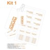 KE0237 niña - Kit Escolar Chef