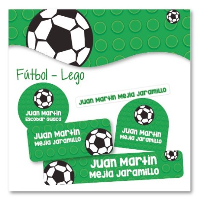 vc0056 - Kit Marca tus cosas - Futbol Lego
