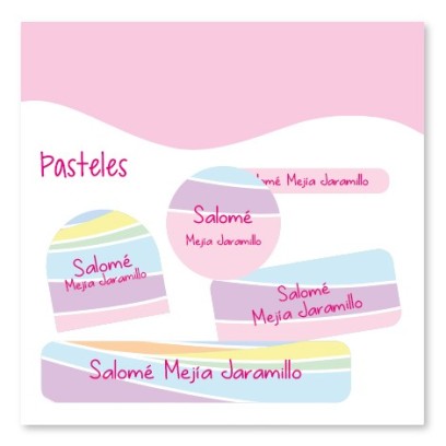 vc0075 - Kit Marca tus cosas - Pasteles