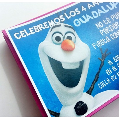 c0221 - Invitaciones de cumpleaños - Frozen 1