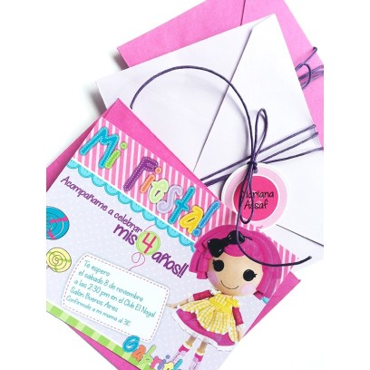 c0274 - Invitaciones de cumpleaños - Lalaloopsy