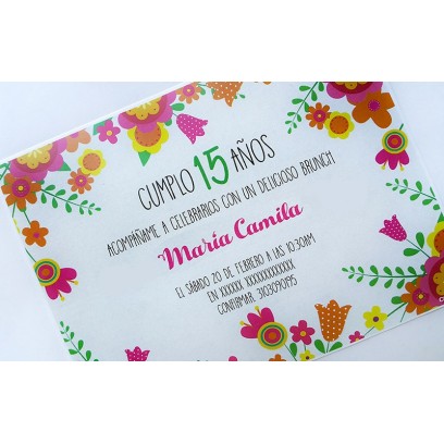 c0312 - Invitaciones de cumpleaños - 15 años