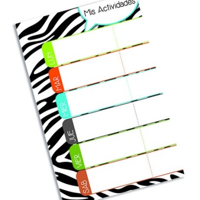 OR0004 - ORGANIZADOR - HORARIO ZEBRA